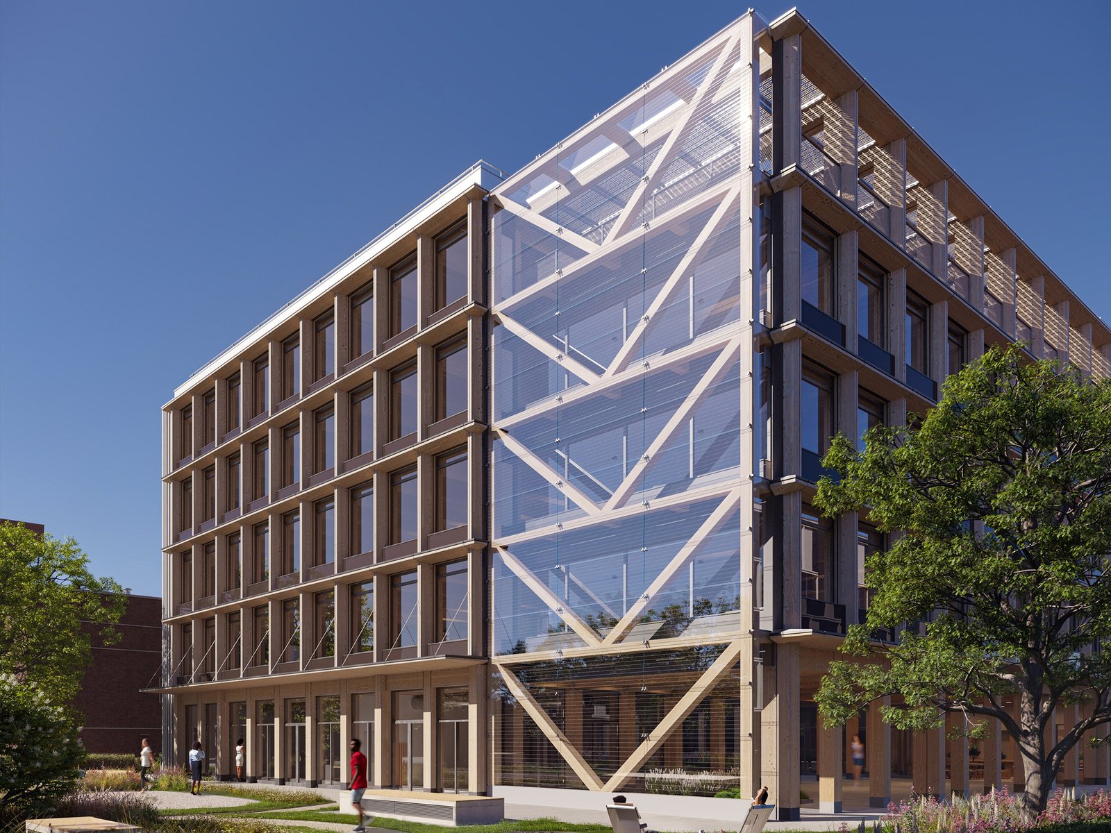 Visualisierung des ZERO. in Stuttgart-Möhringen – nachhaltiges Bürogebäude der IBA’27