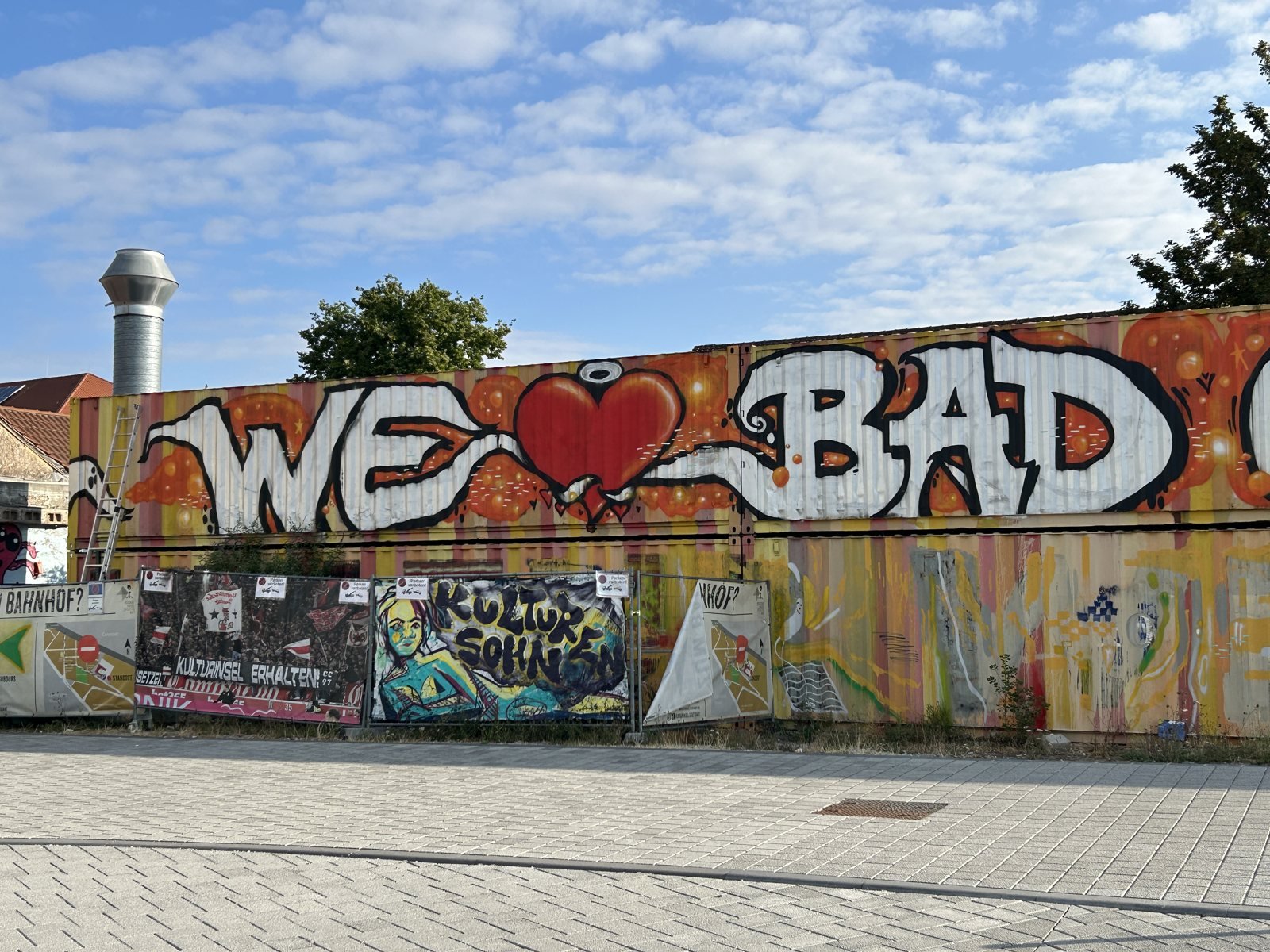 Straßenkunst „WE ❤ BAD CANNSTATT